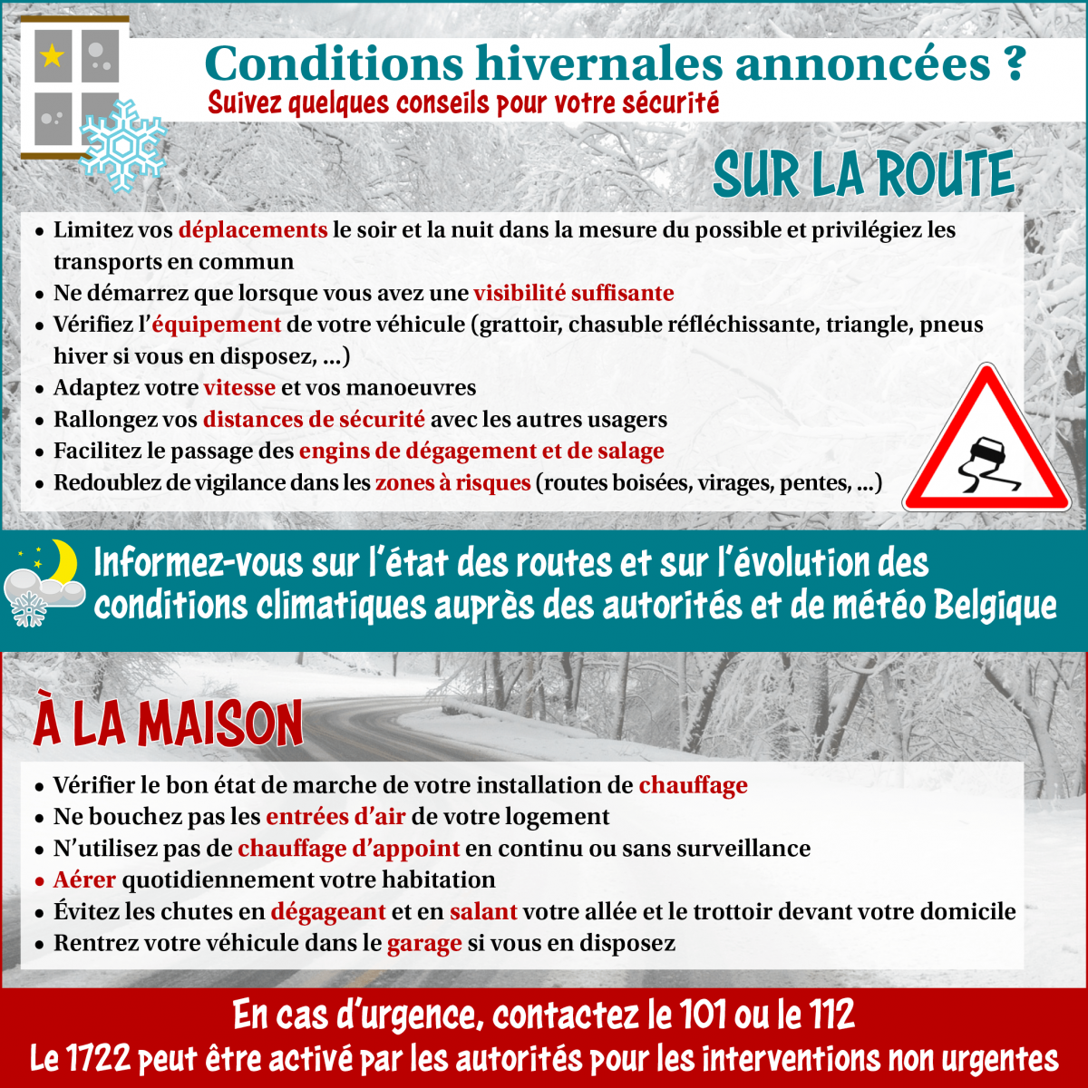 conditions hivernales